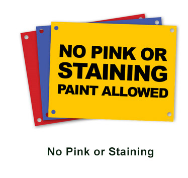no pink paint
